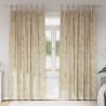 Rideaux en velours 2 pcs Crème 260 x 140 cm Velours 534398534398