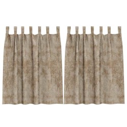 Rideaux en velours 2 pcs Champagne 140 x 140 cm Velours 534399534399