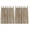 Rideaux en velours 2 pcs Champagne 140 x 140 cm Velours 534399534399