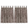 Rideaux en velours 2 pcs Cappuccino 140 x 140 cm Velours 534405534405