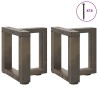 Pieds de table basse en T, 2 pièces, noir, 30 x 25 x (30-31) cm, acier 534409534409