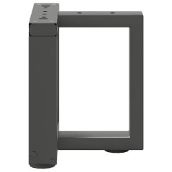 Pieds de table basse en T 2 pièces Anthracite 30x25x(30-31) cm Acier 534410534410