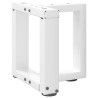 Pieds de table basse en T, 2 pièces, blanc, 30 x 25 x (30-31) cm, acier 534411534411