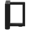 Pieds de table basse en T, 2 pièces, noir, 30 x 25 x (30-31) cm, acier 534413534413