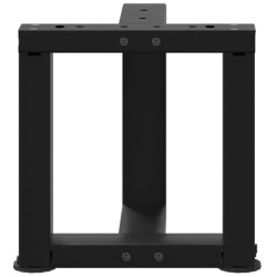 Pieds de table basse en T, 2 pièces, noir, 30 x 25 x (30-31) cm, acier 534413534413