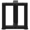 Pieds de table basse en T, 2 pièces, noir, 30 x 25 x (30-31) cm, acier 534413534413
