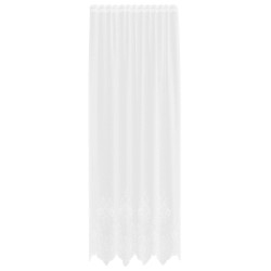 Rideau en Dentelle Floral Blanc 280 x 150 cm Polyester 534422534422