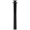Pieds de table à manger en forme de X, 3 pièces, noir, 90 x (72-73) cm, acier 534424534424