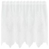 Rideau en Dentelle Floral Blanc 100 x 150 cm Polyester 534426534426
