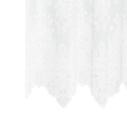 Rideau en Dentelle Floral Blanc 100 x 150 cm Polyester 534426534426