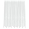 Rideau en Dentelle Floral Blanc 160 x 200 cm Polyester 534430534430