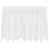 Rideau en Dentelle Floral Blanc 100 x 200 cm Polyester 534432534432