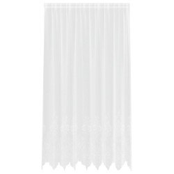 Rideau en Dentelle Floral Blanc 240 x 200 cm Polyester 534438534438