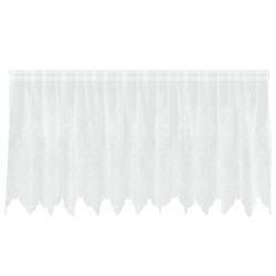 Rideau en Dentelle Floral Blanc 120 x 300 cm Polyester 534445534445