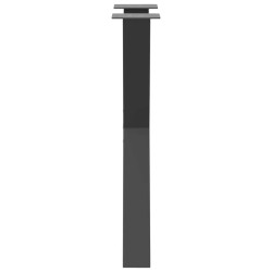 Pieds de table à manger en forme de X, 2 pièces, anthracite, 60 x (72-73) cm, acier 534447534447