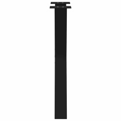 Pieds de table à manger en forme de X, 2 pièces, noir, 60 x (72-73) cm, acier 534449534449