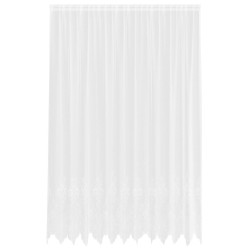 Rideau en Dentelle Floral Blanc 260 x 300 cm Polyester 534458534458