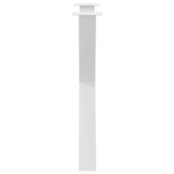 Pieds de table à manger en forme de X, 2 pièces, blanc, 80 x (72-73) cm, acier 534467534467