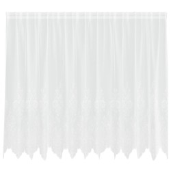 Rideau en Dentelle Floral Blanc 140 x 300 cm Polyester 534471534471