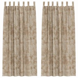 Rideaux en velours 2 pcs Champagne 225 x 140 cm Velours 534474534474