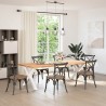 Pieds de table à manger en forme de X, 2 pièces, blanc, 90 x (72-73) cm, acier 534483534483