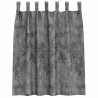 Rideaux en velours 2 pcs Gris 140 x 140 cm Velours 534489534489