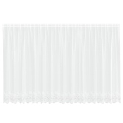 Rideau en Dentelle Floral Blanc 140 x 400 cm Polyester 534492534492