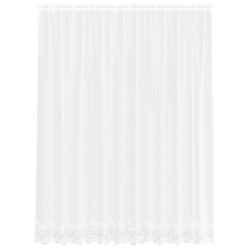 Rideau en Dentelle Floral Blanc 240 x 300 cm Polyester 534500534500