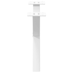 Pieds de table basse en forme de X, 2 pièces, blanc, 60 x (30-31) cm, acier 534516534516