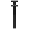 Pieds de table basse en forme de X, 2 pièces, noir, 60 x (30-31) cm, acier 534518534518