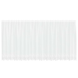 Rideau en Dentelle Floral Blanc 160 x 500 cm Polyester 534520534520