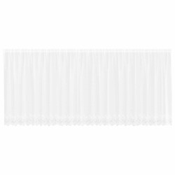 Rideau en Dentelle Floral Blanc 160 x 600 cm Polyester 534525534525