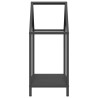 Portant de bois chauffage noir 40x25x60 cm 534543534543
