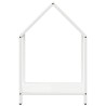 Portant de bois chauffage blanc 40x25x60 cm 534546534546
