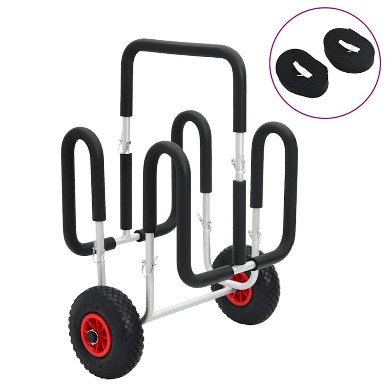 Chariot de SUP pour 2 planches de surf 90 kg aluminium 534548534548