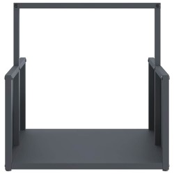 Portant de bois chauffage anthracite 40x40x40 cm 534549534549