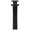Pieds de table basse en forme de X, 2 pièces, noir, 70 x (42-43) cm, acier 534551534551