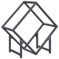 Portant de bois chauffage anthracite 50x25x50 cm 534557534557