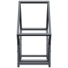 Portant de bois chauffage anthracite 50x25x50 cm 534557534557