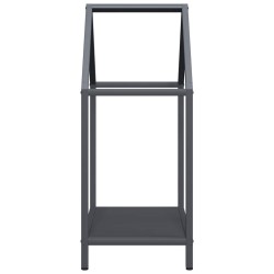 Portant de bois chauffage anthracite 40x25x60 cm 534560534560