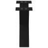 Pieds de table basse en forme de X, 2 pièces, noir, 50 x (30-31) cm, acier 534573534573