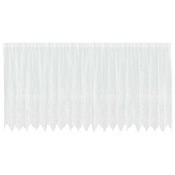 Rideau en Dentelle Floral Blanc 180 x 500 cm Polyester 534574534574