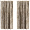 Rideaux en velours 2 pcs Champagne 175 x 140 cm Velours 534588534588