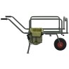 Chariot de pêche vert avec roue acier enduit de poudre 534589534589