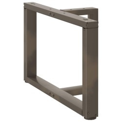 Pieds de table basse en T, 2 pièces, noir, 60 x 25 x (42-43) cm, acier 534590534590