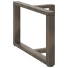 Pieds de table basse en T, 2 pièces, noir, 60 x 25 x (42-43) cm, acier 534590534590