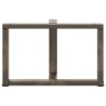 Pieds de table basse en T, 2 pièces, noir, 60 x 25 x (42-43) cm, acier 534590534590