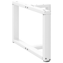 Pieds de table basse en T, 2 pièces, blanc, 60 x 25 x (42-43) cm, acier 534592534592