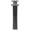 Pieds de table basse en forme de X, 2 pièces, anthracite, 70 x (42-43) cm, acier 534594534594