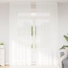 Rideau en Dentelle Floral Blanc 260 x 150 cm Polyester 534601534601